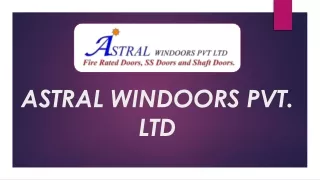 Fire Rated Door Manufacturers Bangalore