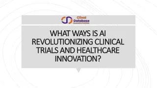 What Ways is AI Revolutionizing Clinical Trials and