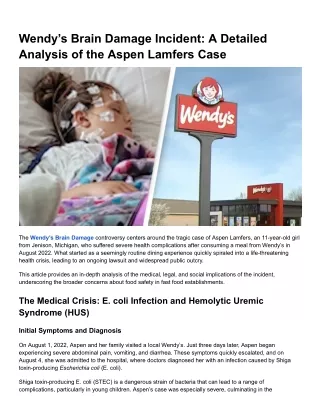 Wendy’s Brain Damage Incident_ A Detailed Analysis of the Aspen Lamfers Case