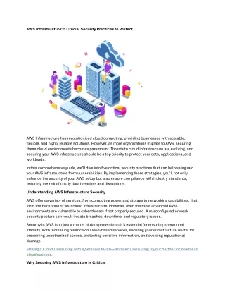 AWS Infrastructure 5 Crucial Security Practices to Protect