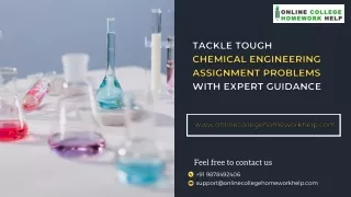 Get Reliable Chemical Engineering Assignment Help