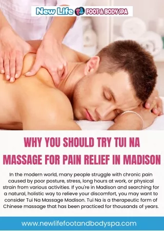 Why You Should Try Tui Na Massage for Pain Relief in Madison