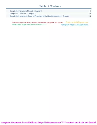 Solution and Test Bank for Fundamentals of Building Construction 7th Edition by Edward Allen and Joseph Iano
