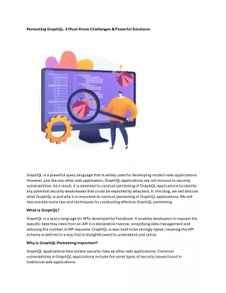 Pentesting GraphQL 5 Must-Know Challenges & Powerful Solutions