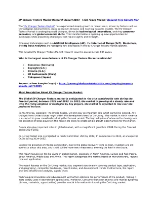 EV Charger Testers Market Research Report 2024