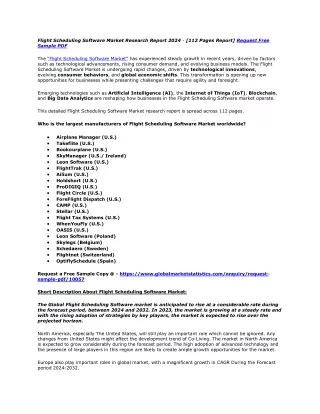 Flight Scheduling Software Market Research Report 2024