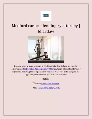 Medford car accident injury attorney