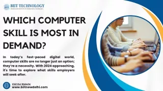Which computer skill is most in demand?