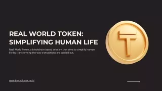 Real World Token Simplifying Human Life
