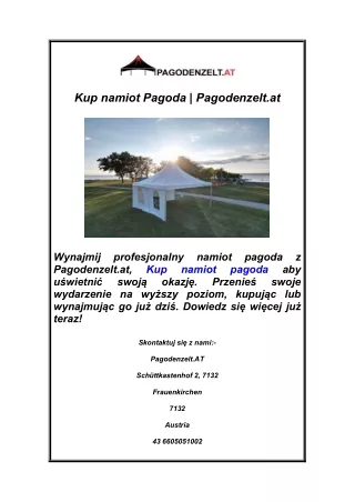 Kup namiot Pagoda | Pagodenzelt.at