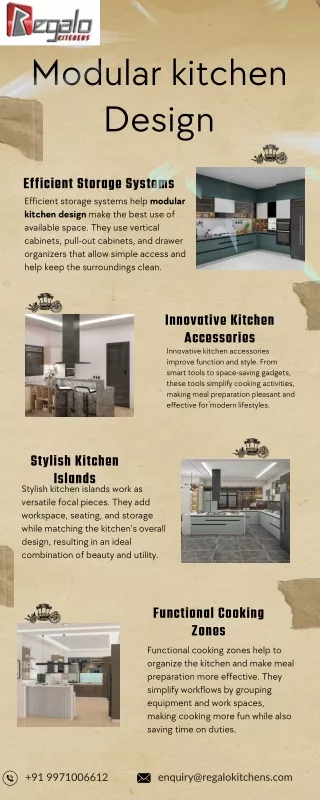 Modular kitchen design