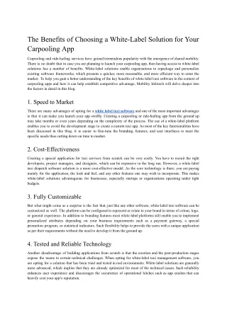 White-Label Taxi Software for Efficient Fleet Management