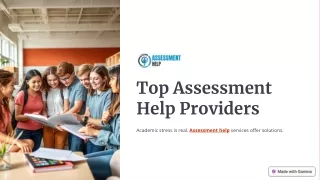 Top Assessment Help Providers That Guarantee Academic Excellence
