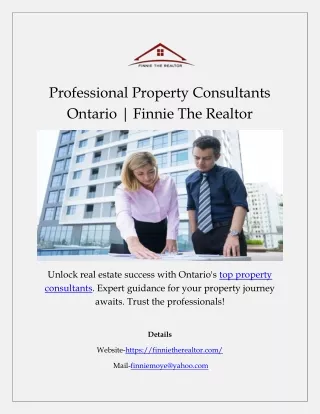 Professional Property Consultants Ontario