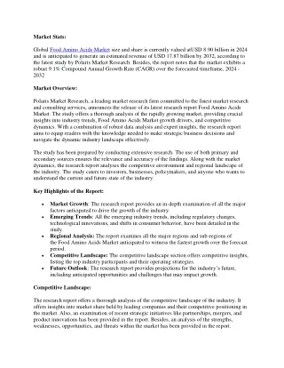 Food_Amino_Acids_Market