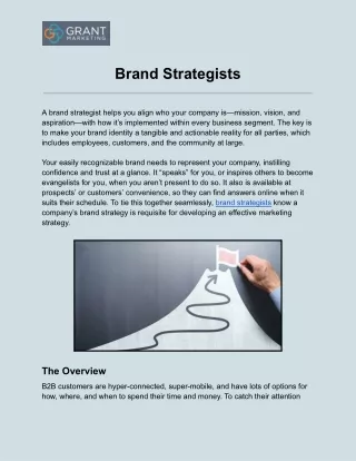 Brand Strategists in Boston - Grant Marketing