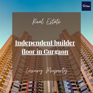Independent builder floor in Gurgaon