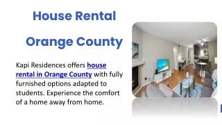 House Rental Orange County