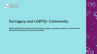 Surrogacy and LGBTQ  Community