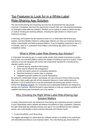 White-Label Taxi Software for Efficient Fleet Management