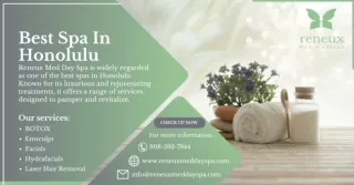 Best Spa in Honolulu