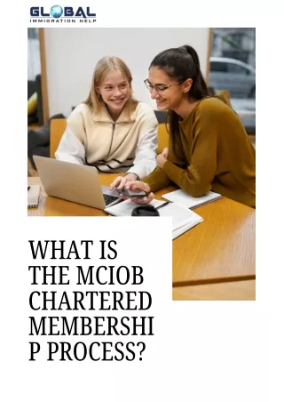 What is the MCIOB Chartered Membership Process