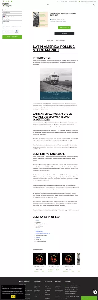 mobilityforesights_com America Rolling Stock Market