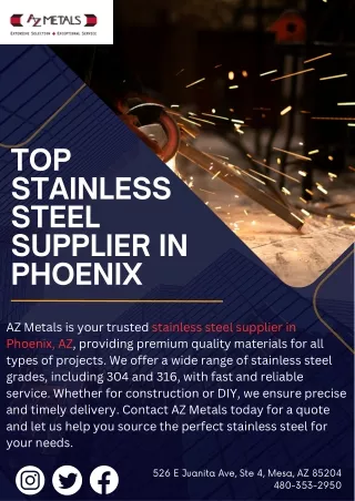 Top Stainless Steel Supplier in Phoenix