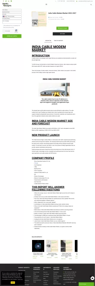mobilityforesights_com India Cable Modem Market