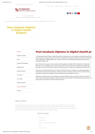 Digital Health Courses Online India _ Digital Healthcare Course