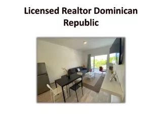 Licensed Realtor Dominican Republic