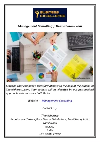 Management Consulting  Thamizharasu.com
