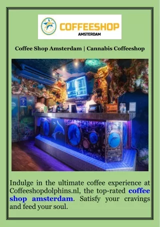 Coffee Shop Amsterdam  Cannabis Coffeeshop