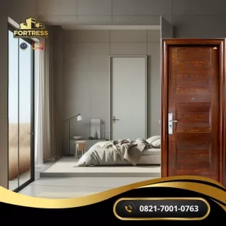 WA 0821 7001 0763 (FORTRESS) Pintu Rumah Minimalis Fortress Motif Kayu di Blitar