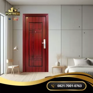 WA 0821 7001 0763 (FORTRESS) Produsen Pintu Baja Motif Kayu di Madiun 