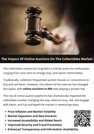 The Impact Of Online Auctions On The Collectibles Market