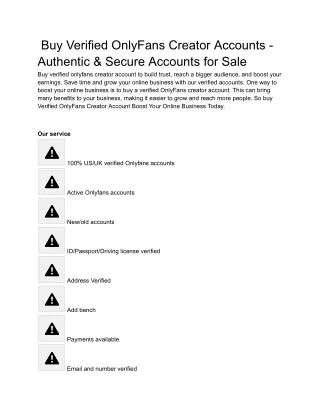 _Buy Verified OnlyFans Creator Accounts - Authentic & Secure Accounts for Sale