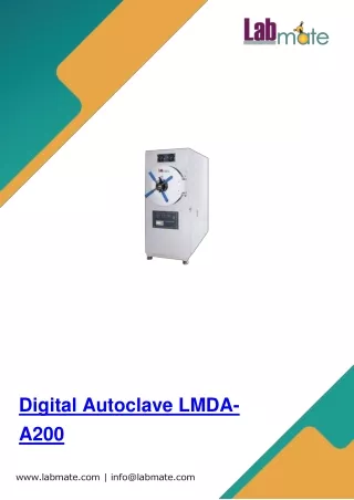 Digital  Autoclave  LMDA  A200