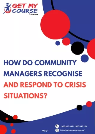 How Do Community Managers Recognise & Respond to Crisis Situations