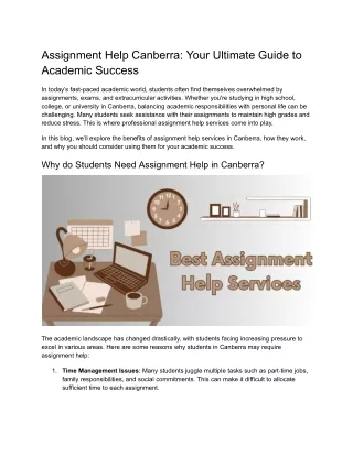 Assignment Help Canberra_ Your Ultimate Guide to Academic Success