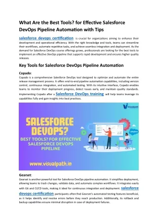 salesforce devops certification | salesforce devops training