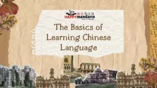 The Basics of Learning Chinese Language