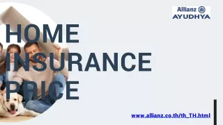 ประกันบ้าน ราคา | Allianz Ayudhya Assurance Public Co. Ltd