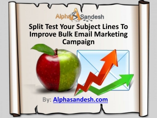 Split Test Your Subject Lines To Improve Bulk Email Campaign