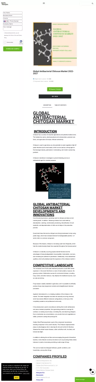 Rising Demand in Antibacterial Chitosan: Key Trends & Future Opportunities