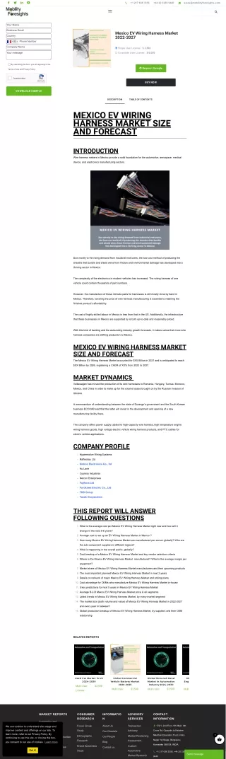 EV Wiring Harness Market: Driving the Future of Electric Vehicles