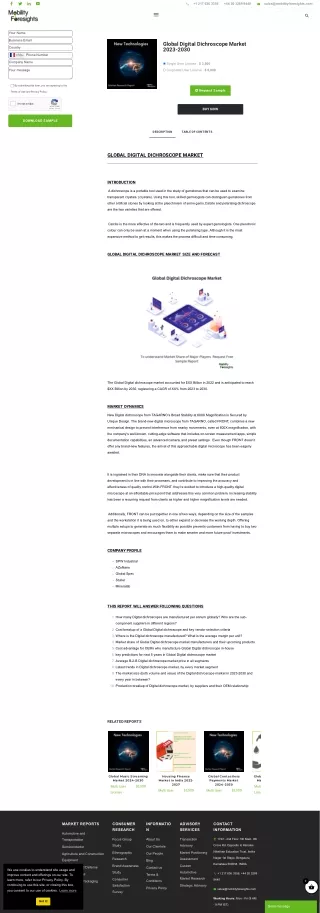 Global Digital Dichroscope Market Trend
