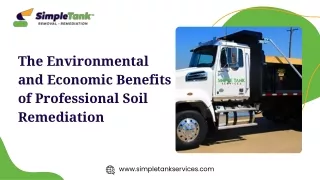 The Environmental and Economic Benefits of Professional Soil Remediation