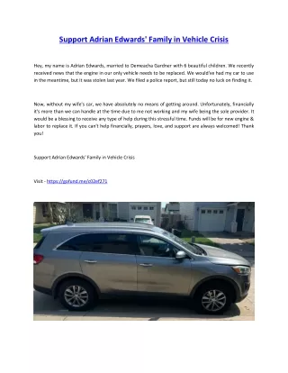 Support Adrian Edwards