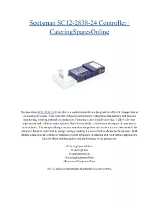 Scotsman SC12-2838-24 Controller _ CateringSparesOnline